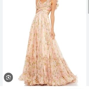 Mac Duggal Pink Floral Gown